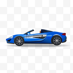 汽车线稿logo图片_蓝色的汽车