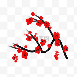 红色花儿图片_红梅