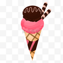 冰淇淋草莓巧克力