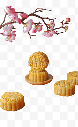 中秋节桃花月饼