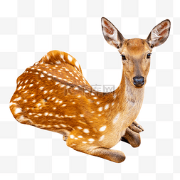 鹿黄色图片_保护动物小鹿