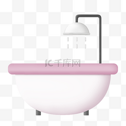 浴室装修图片_装修装饰浴缸插画