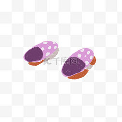 紫色拖鞋图片_紫色的拖鞋