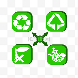 保护环境标识图片_垃圾分类标识