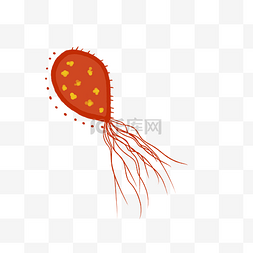 传播疾病图片_红色细菌细胞