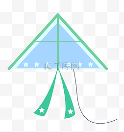 踏青游玩三角形风筝