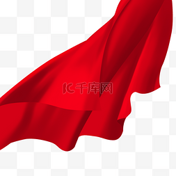 大红色丝质绸缎