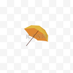 橙色的雨伞免抠图