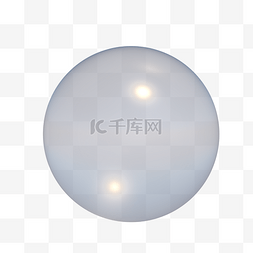 透明光圈光圈图片_白色玻璃球