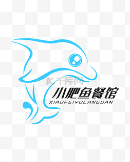 logo鲸鱼图片_蓝色线条海豚LOGO