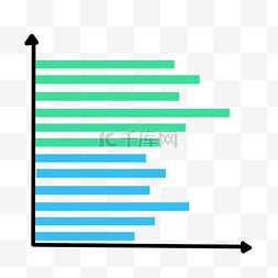 蓝色分析图表