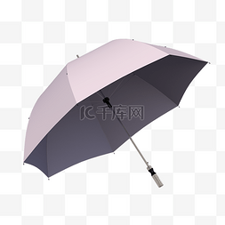 粉色自动长柄雨伞