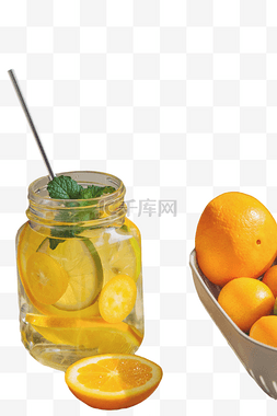 金桔柠檬橙子饮品