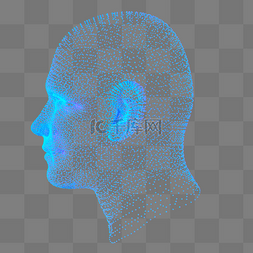 科技人头png图片_未来科技数据人头