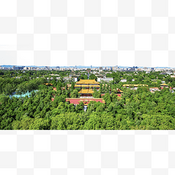 远景城市图片_北京城市全景景山公园