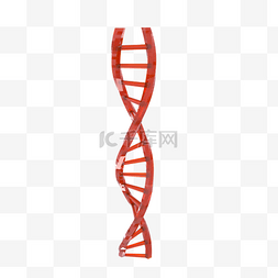 生物基因链图片_红色生物基因