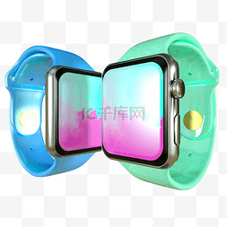 未来手表图片_科技智能手表信息未来通讯蓝色青