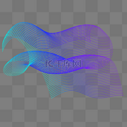图片_蓝紫色渐变曲线