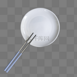 空盘子和筷子