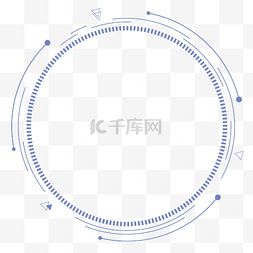 简约边框圆图片_浅蓝色科技圆弧简约边框