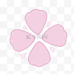 粉色的PPT花瓣
