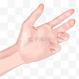 一只手势图片_创意手指动作插图