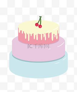 生日蛋糕樱桃图片_童趣樱桃生日蛋糕