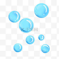 蓝色漂浮素材图片_淡蓝色珍珠漂浮