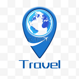 旅游logo图片_蓝色地球旅游LOGO