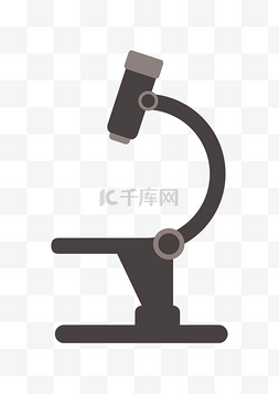 显微镜插画素材图片_化学器材显微镜插画