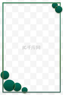 绿色促销几何图片_金边绿色几何边框
