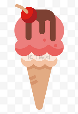  樱桃奶油冰淇淋 