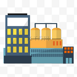 工厂厂房元素图片_加工工厂