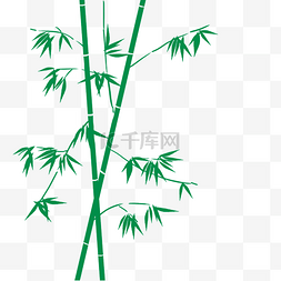 森林绿色卡通图片_卡通绿色竹子免抠素材