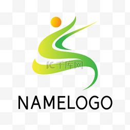 企业logo图片_绿色线条LOGO