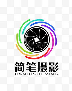 摄影彩色图片_彩色镜头LOGO