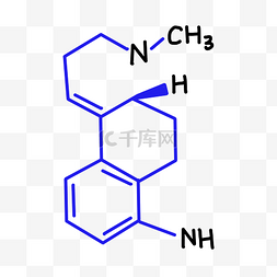 化学元素字母图片_蓝色分子式