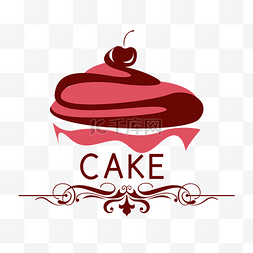 蛋糕简约图片_粉色蛋糕LOGO