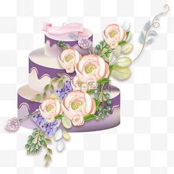 鲜花蛋糕图片_节日婚礼鲜花蛋糕