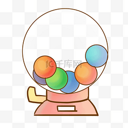 彩色的圆球游戏机