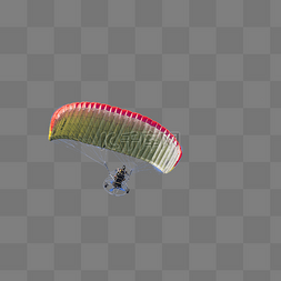 滑翔伞手绘图片_空中飞行的滑翔伞
