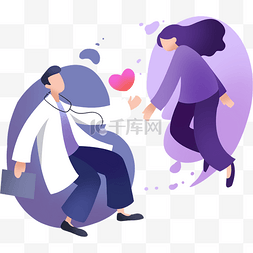 心理那些事图片_心理健康商务插画风