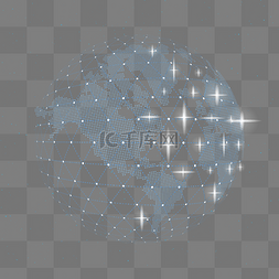 地球星光连线图图片_科技科学地图