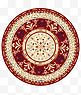 圆形古典花纹地毯