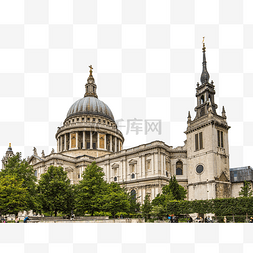 英国大教堂图片_英国圣保罗大教堂全景