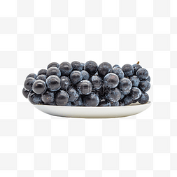 盘装黑葡萄水果