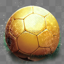 圆形足球图片_金色的足球