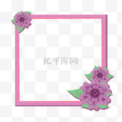 感恩节手绘边框图片_母亲节康乃馨花朵边框