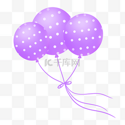 淡紫色渐变背景图片_淡紫色波点气球