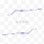 蓝色科技创新线框